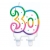 Świeczka urodzinowa cyfra 30 lat (trzydziestka)